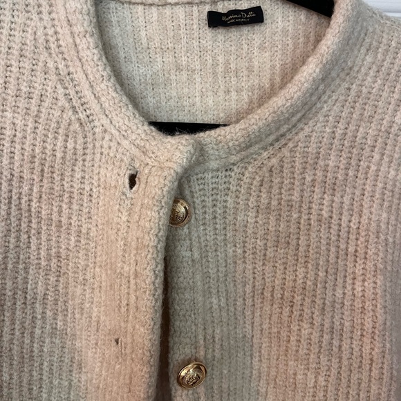Women's Beige Cardigan Sweater - Picture 2 of 5